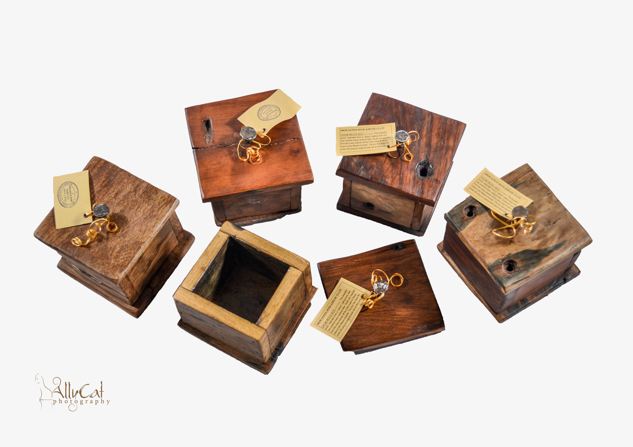 Dhow Wood Box with Lid