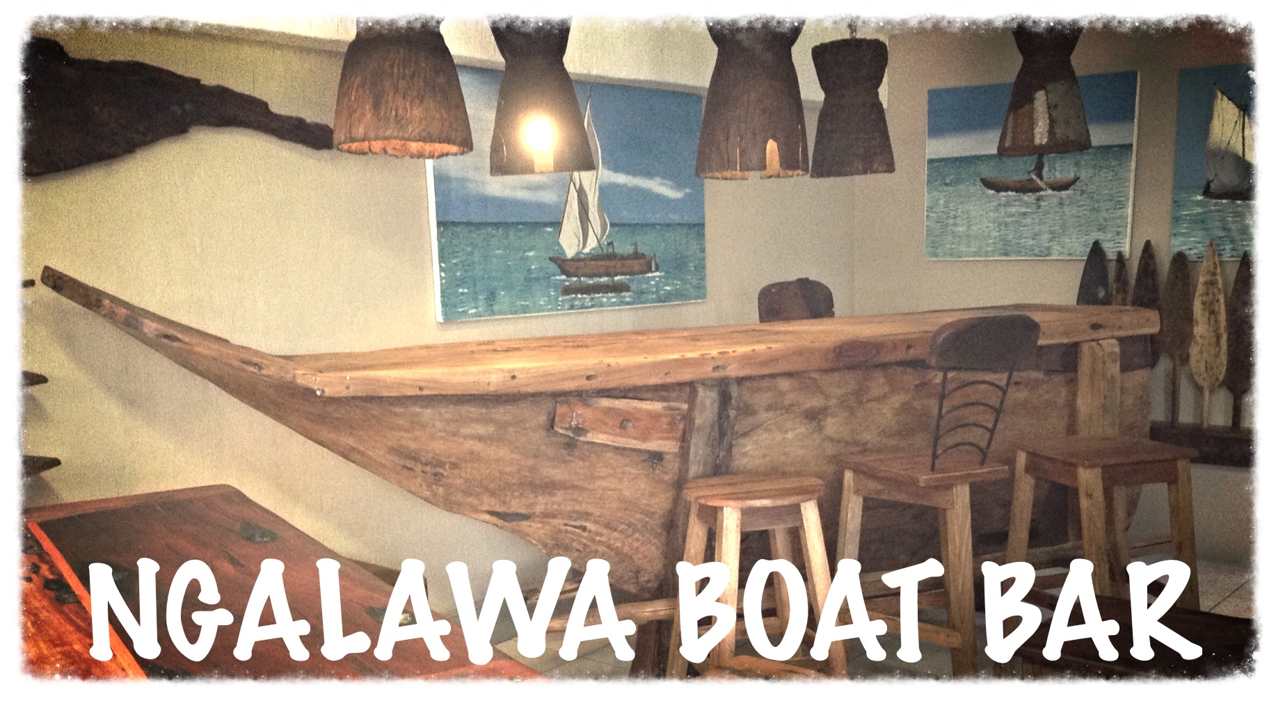 Ngalawa Boat Bar - made to order